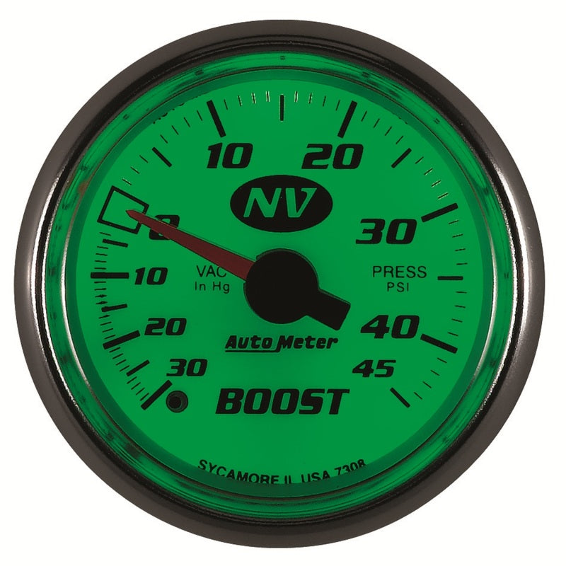 Autometer 52mm Mechanical 30 In Hg-Vac/45 PSI Vacuum / Boost Gauge-thumbmail-2