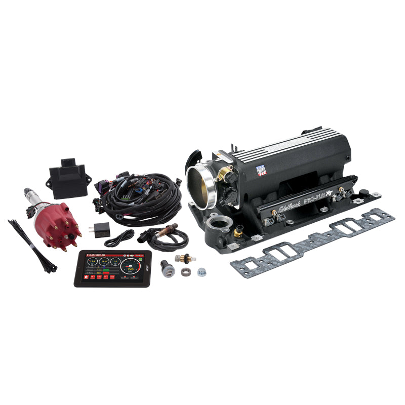 Edelbrock Pro Flo 4 XT EFI System Seq Port SBC Vortec/E-Tec 550 Max HP 29lb/hr Black Finish-thumbmail-1