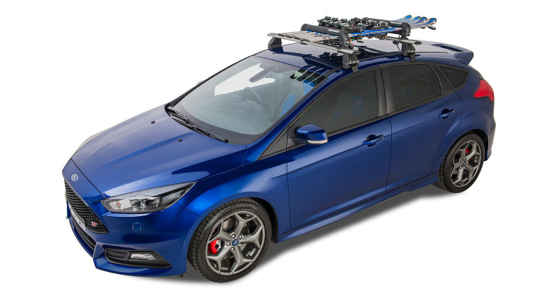 Rhino-Rack Universal Ski/Snowboard Carrier - Fits 4 Pairs of Skis or 2 Snowboards - Black-thumbmail-2