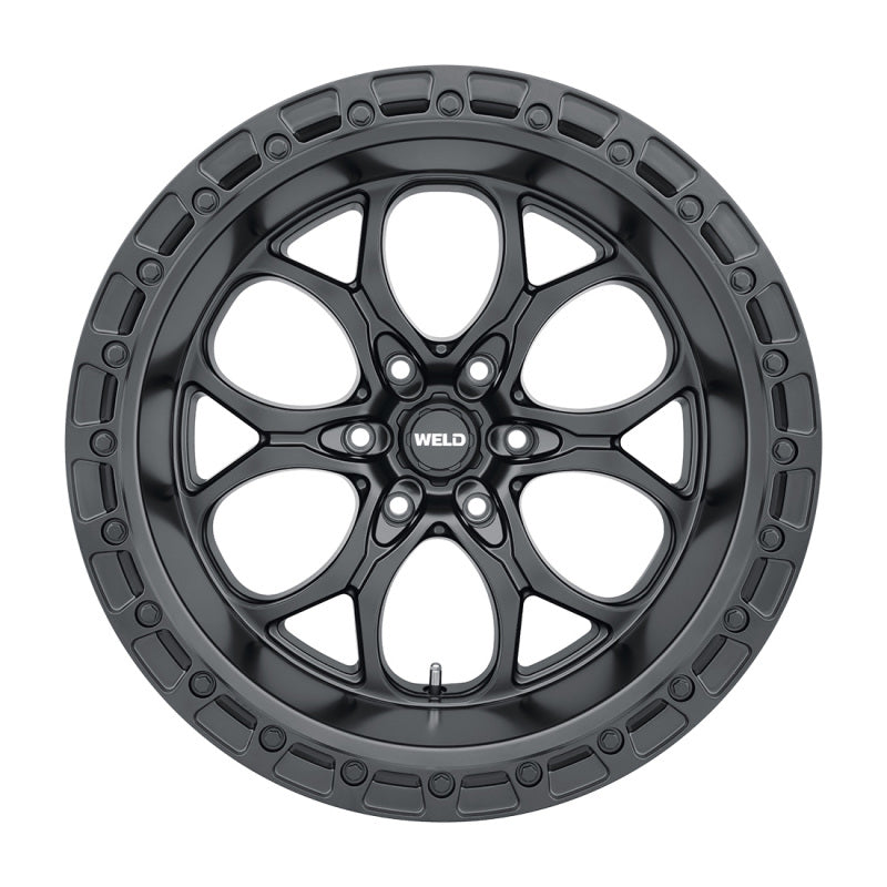 Weld Off-Road W108 20X12 Ledge 6X135 ET-44 BS4.75 Satin Black / Black Ring 87.1-thumbmail-1