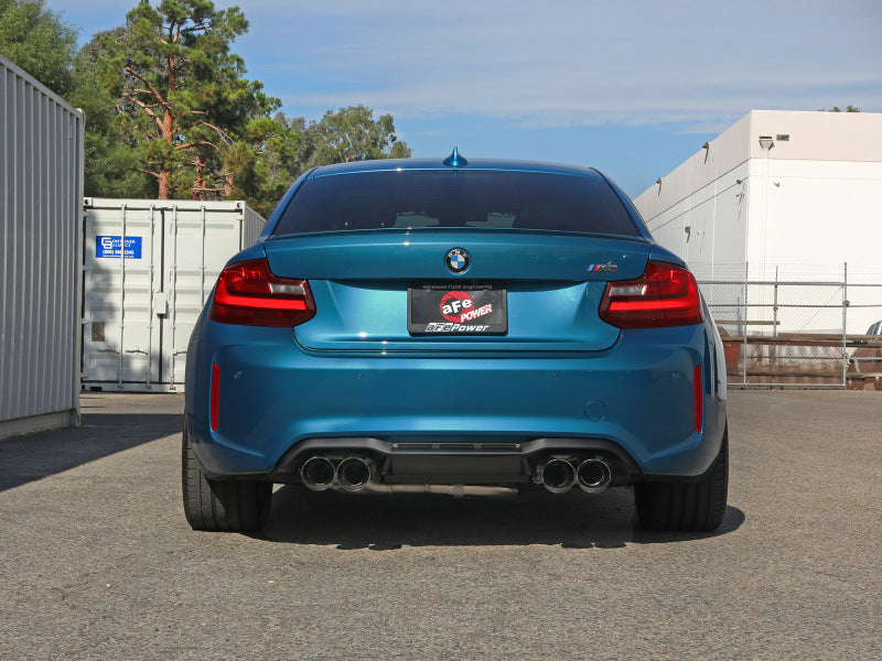 aFe 16-18 BMW M2 L6-3.0L MACH Force-Xp 3in to 2.5in 304 SS Cat-Back Exhaust System-Quad Polish Tips-thumbmail-3