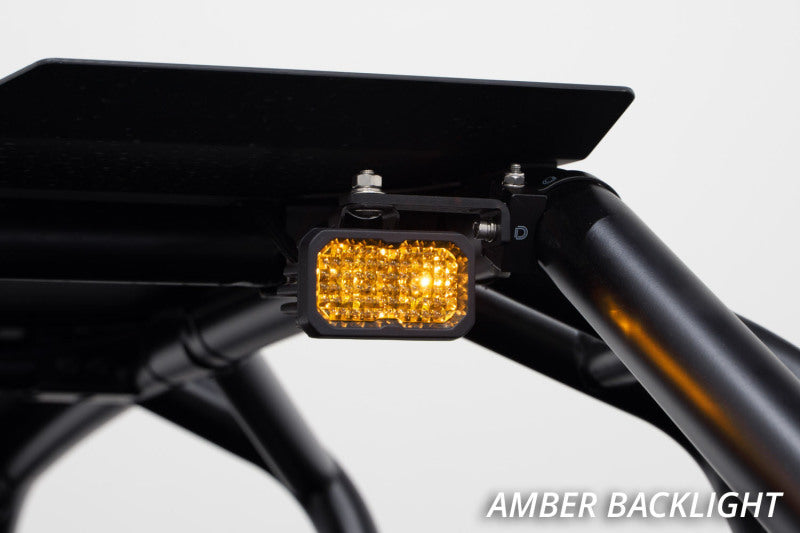 Diode Dynamics Stage Series 1 1/4 In Roll Bar Chase Light Kit SSC2 Pro - Yellow (Pair)-thumbmail-4
