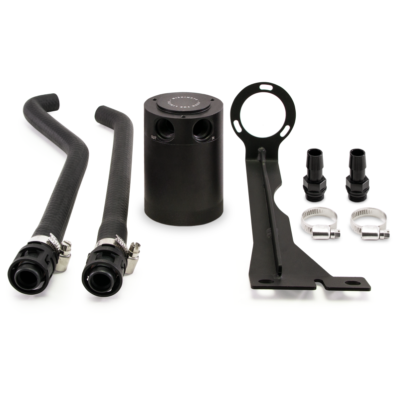 Mishimoto 2014+ Ford Fiesta ST Baffled Oil Catch Can Kit - Black-thumbmail-2