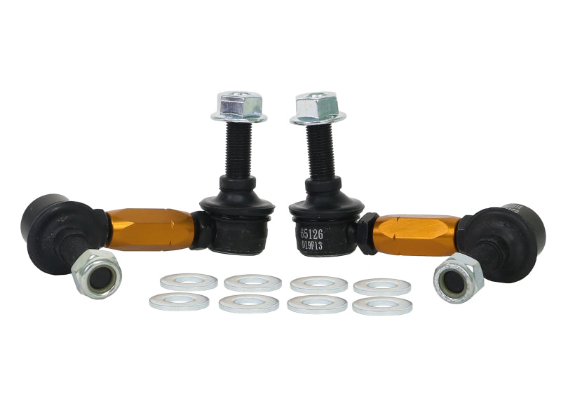 Whiteline 03+ Nissan 350z Z33 / 07-08 Infiniti G35 (Exc AWD) Fr Swaybar-Link Assy HD Adj Steel Ball-thumbmail-2