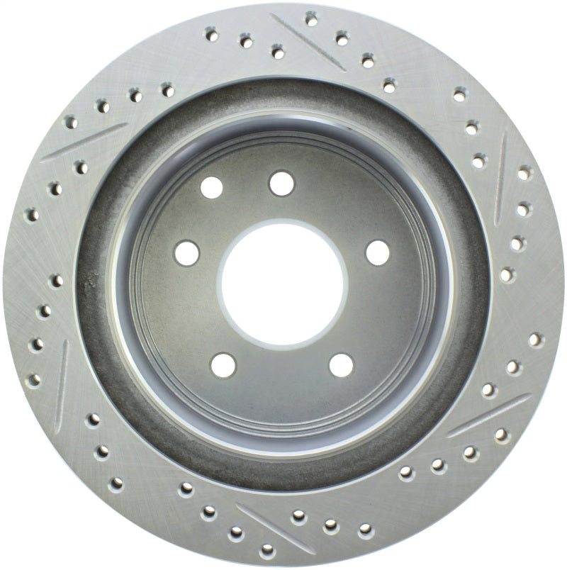 StopTech Select Sport Nissan Slotted and Drilled Right Rear Rotor-thumbmail-2