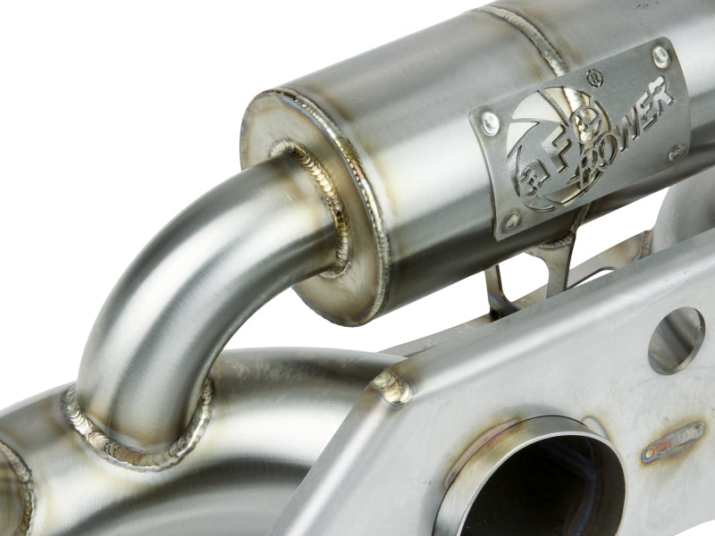 aFe Power MACHForce XP 304 Stainless Secondary Muffler Delete Pipe 14-19 Porsche 911 GT3 3.8L/4.0L-thumbmail-3