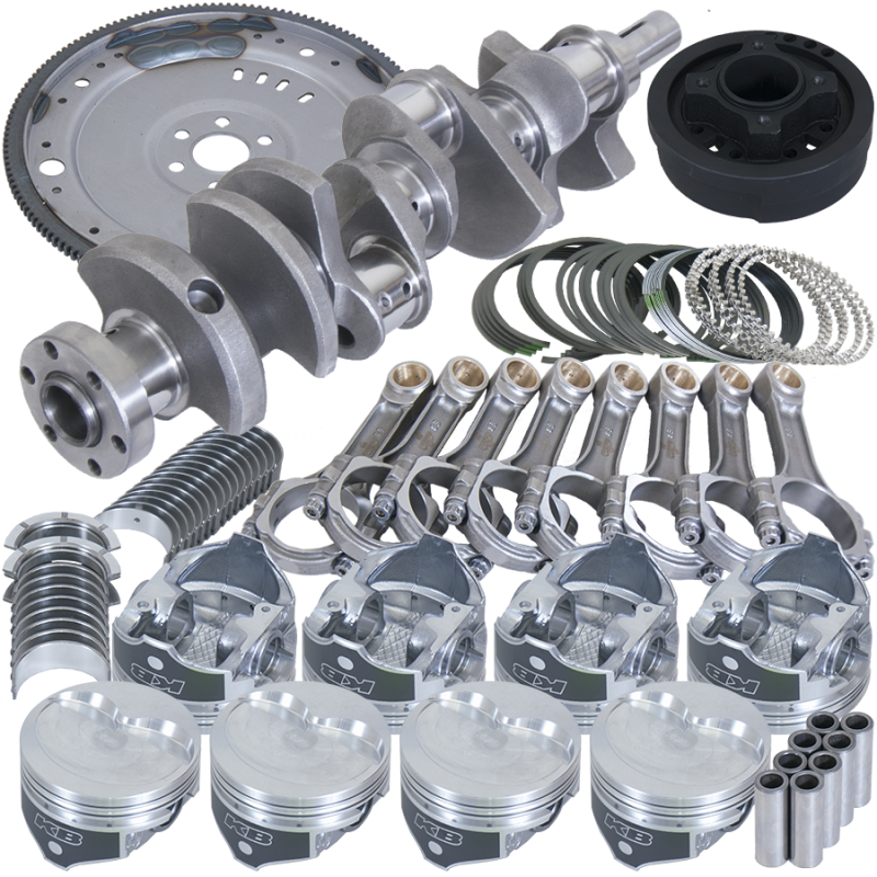 Eagle Ford 302 V-Rib Belts 157 Tooth Flywheel Balanced Rotating Assembly 5.400in I-Beam +.060 Bore-thumbmail-1