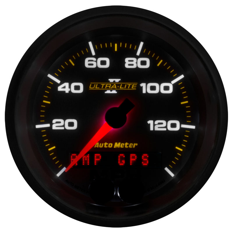 Autometer Ultra-Lite II 3-3/8in 0-140MPH In-Dash Electronic GPS Programmable Speedometer-thumbmail-3