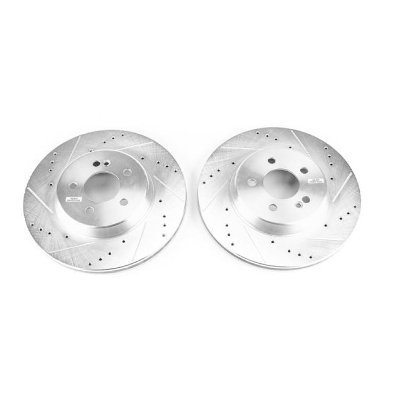 Power Stop 17-18 Mercedes-Benz C43 AMG Rear Evolution Drilled & Slotted Rotors - Pair-thumbmail-1