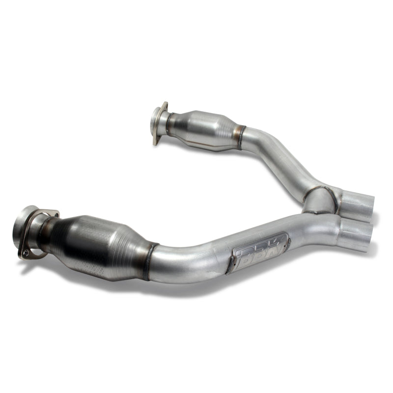 BBK 2015-16 Mustang V6 Short Mid H Pipe With Converters (To Be Used With 1642 Series Headers)-thumbmail-7