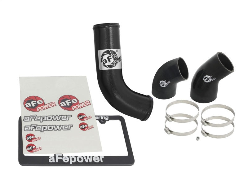 aFe BladeRunner 3in Intercooler Tube - Black Cold Side 15-16 Ford Mustang EcoBoost L4-2.3L (t)-thumbmail-6