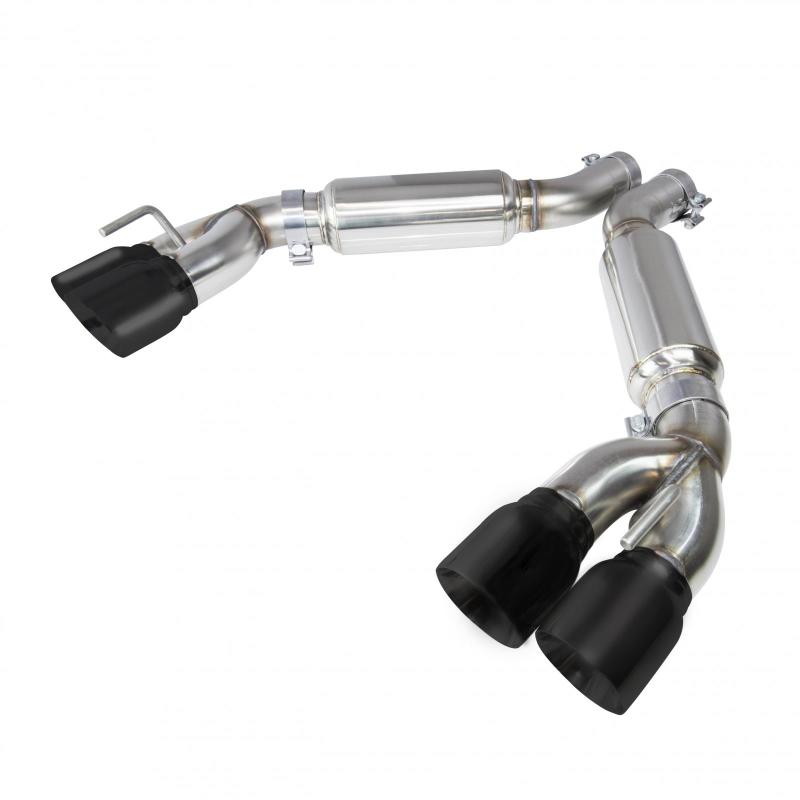 Kooks 2016 + Chevrolet Camaro SS LT1 3in Axle Back Exhaust System w/ Mufflers and Black Quad Tips-thumbmail-2