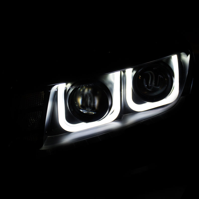 ANZO 2014-2015 Chevrolet Camaro Projector Headlights w/ U-Bar Black-thumbmail-7