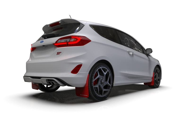Rally Armor 18-22 Ford Fiesta ST MK8 Red UR Mud Flap w/ Black Logo-thumbmail-3