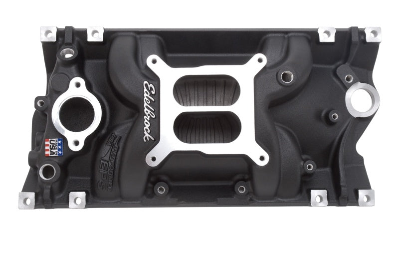Edelbrock Manifold Performer Eps SB Chevy Vortec Black Finish-thumbmail-1