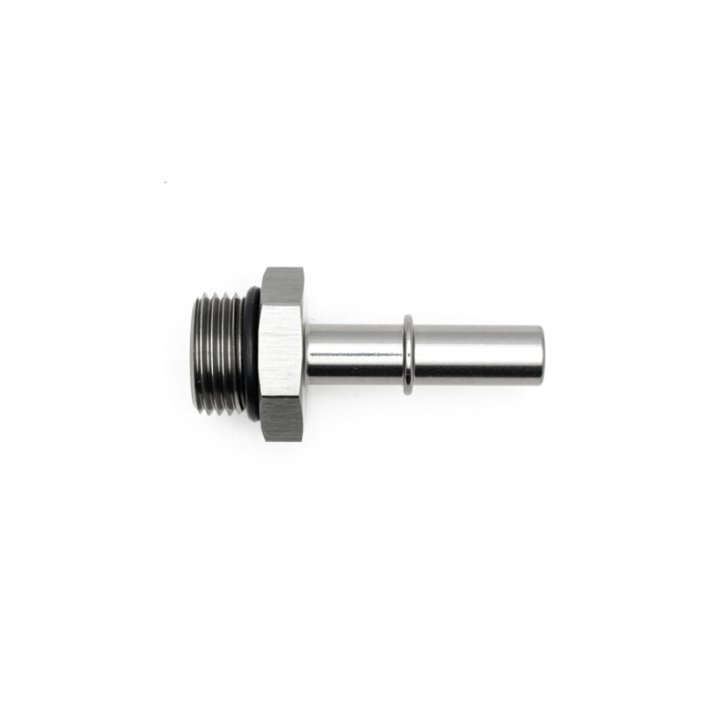 DeatschWerks 8AN ORB Male to 3/8in Male EFI Quick Connect Adapter - Anodized Matte Black-thumbmail-1