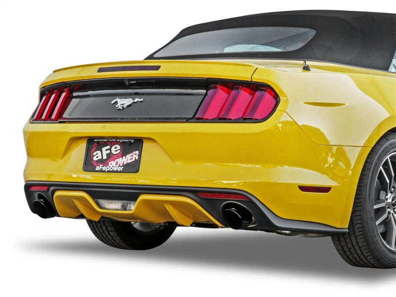 aFe MACHForce XP 2.5in 409 Stainless Axle Back Exhaust w/ Black Tips 15-17 Ford Mustang I4-2.3L (t)-thumbmail-2