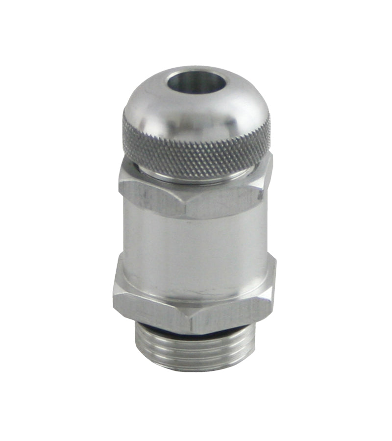 Moroso Vacuum Relief Valve w/Adjustable Knob -12An Female Gland Seal - Aluminum - Single-thumbmail-1