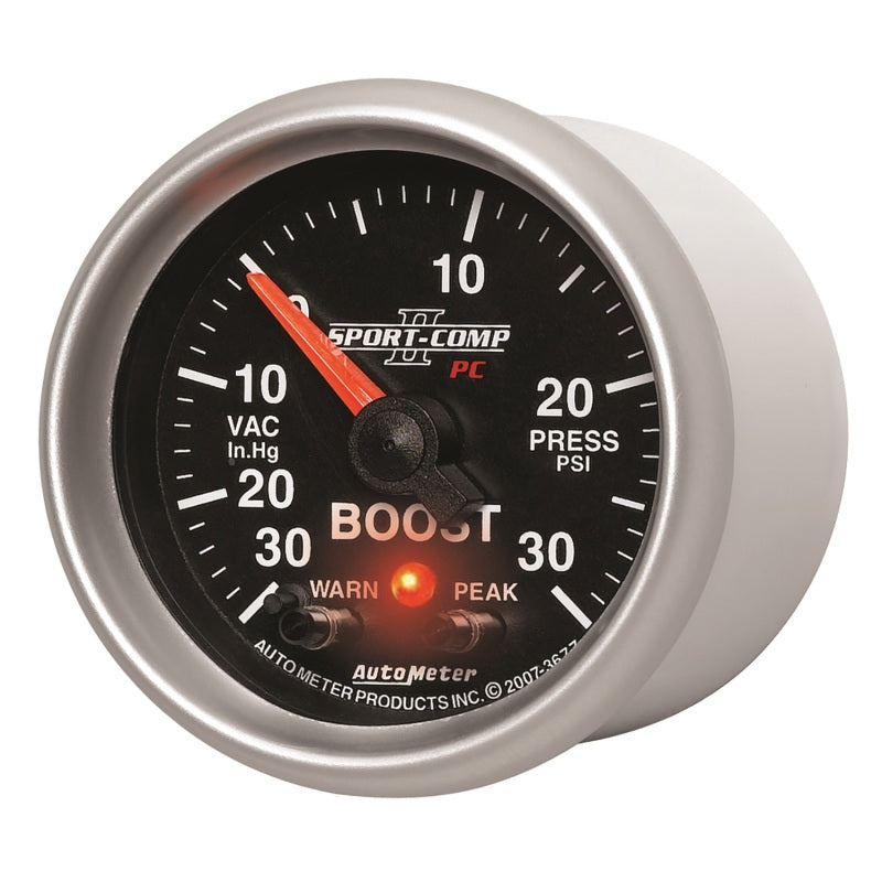 Autometer Sport-Comp II 52mm 30 IN HG / 30 PSI Electronic Boost/Vacuum Gauge-thumbmail-5