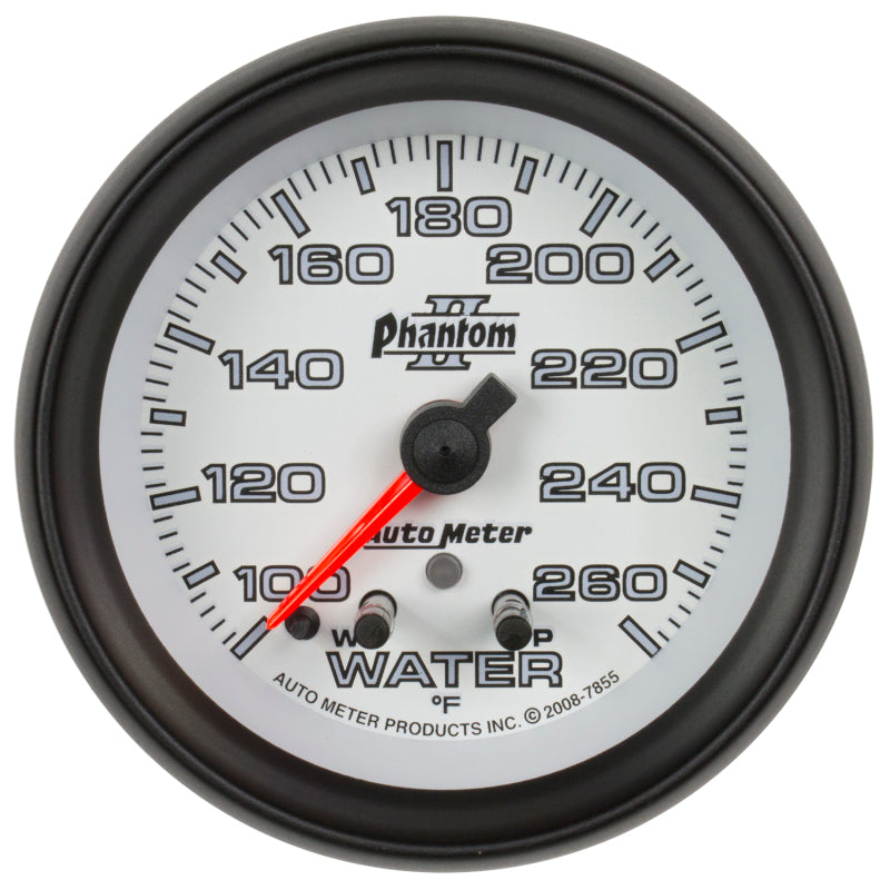 Autometer Phantom II 2-5/8in 260 Degree F Mechanical Water Gauge-thumbmail-1