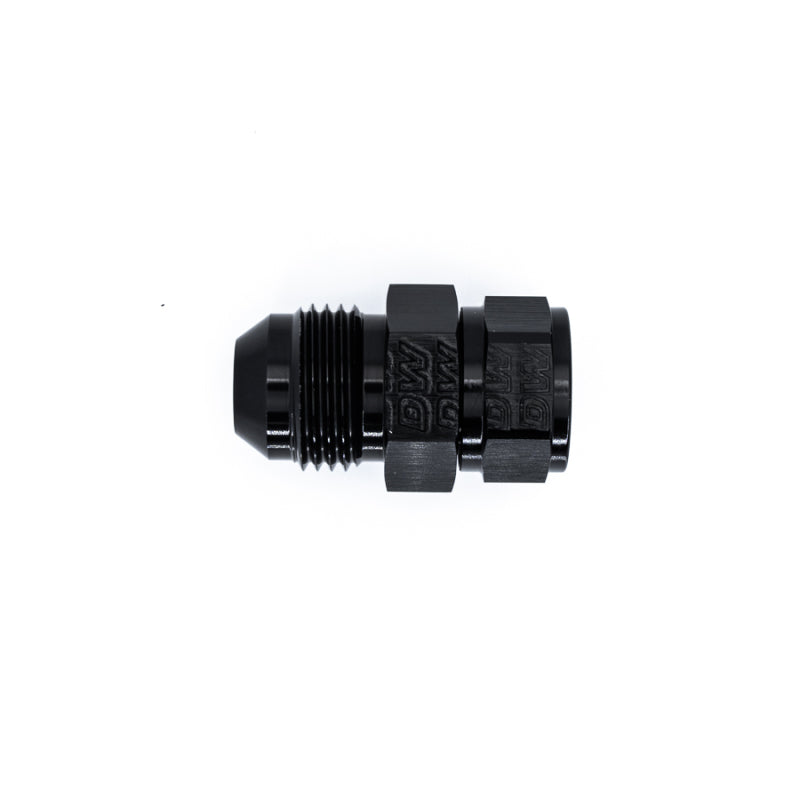 DeatschWerks 8AN Male Flare to Fuel Pump Outlet Barb Adapter - Anodized Matte Black-thumbmail-2