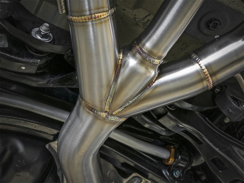 aFe Takeda 3in 304 SS Cat-Back Exhaust w/ Blue Flame Tips 2017+ Honda Civic Type R I4 2.0L (t)-thumbmail-3
