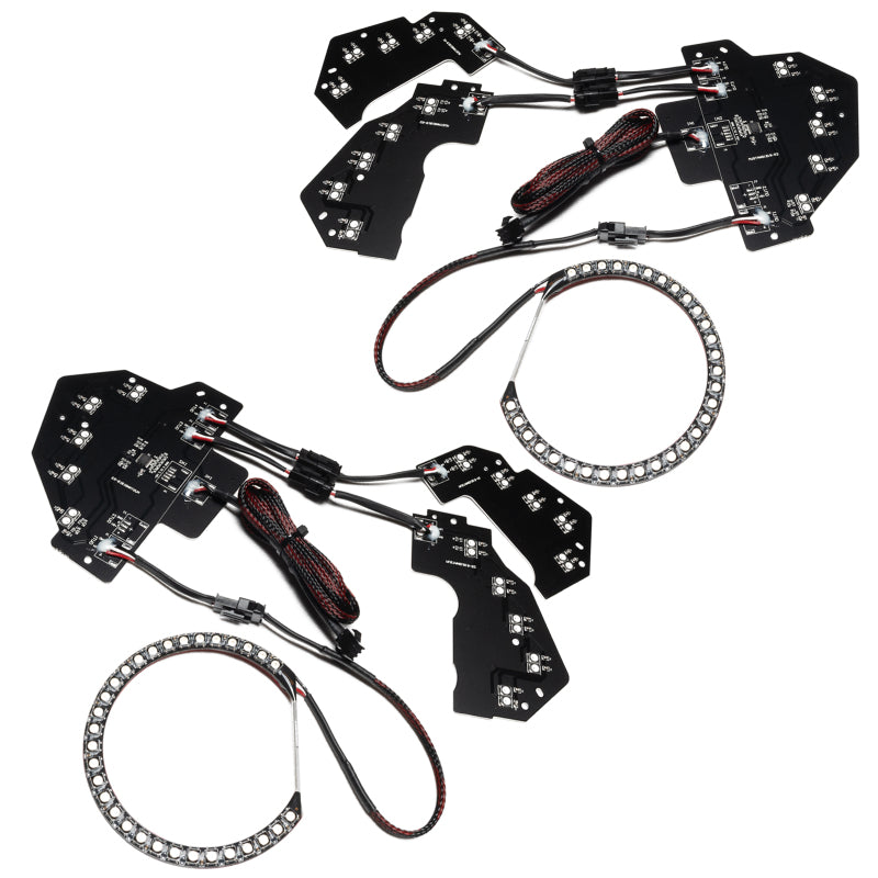 Oracle 18-21 Ford Mustang Dynamic DRL Upgrade w/ Halo Kit & Sequential Turn Signal - ColorSHIFT-thumbmail-1