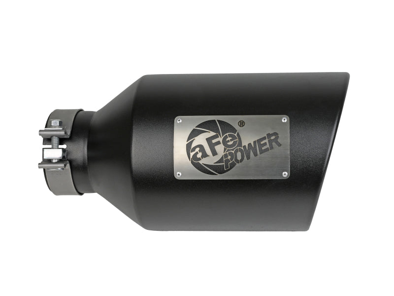 aFe Power MACH Force-Xp 409 Stainless Steel Clamp-on Exhaust Tip Black-thumbmail-3