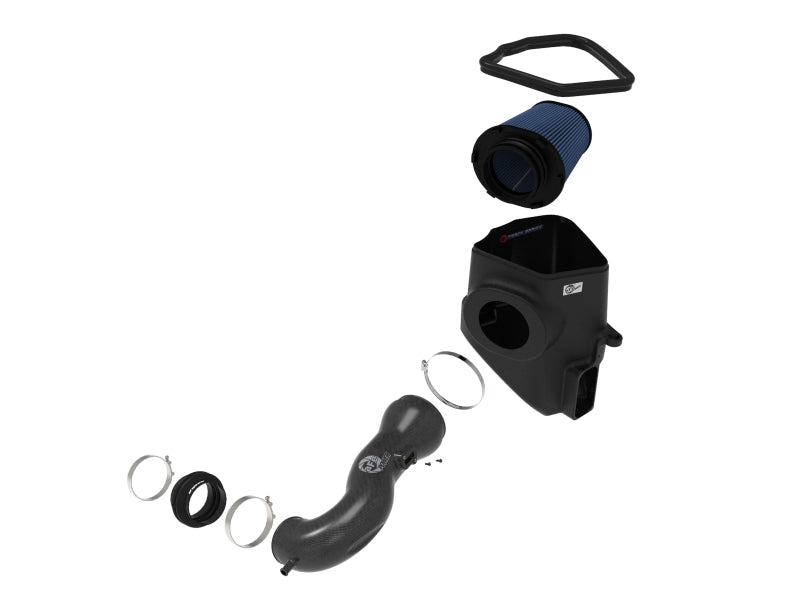 aFe 19-20 GM Trucks 5.3L/6.2L Track Series Carbon Fiber Cold Air Intake System With Pro 5R Filters-thumbmail-7