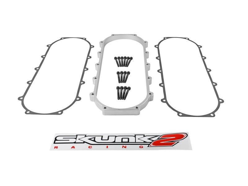 Skunk2 Ultra Series Honda/Acura Silver RACE Intake Manifold 1 Liter Spacer (Inc Gasket & Hardware)-thumbmail-6
