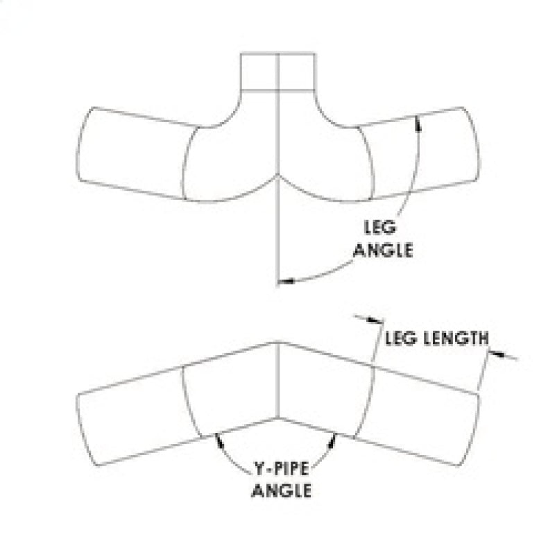 Spectre Universal Tube Y-Pipe 4in. OD / 180 Degree Y-Angle / 90 Degree Leg Angle (6in. Legs)-thumbmail-3