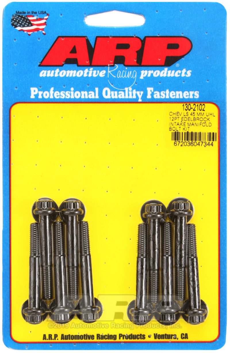 ARP Chevy LS 45mm UHL 12pt Edelbrock Intake Manifold Bolt Kit-thumbmail-1