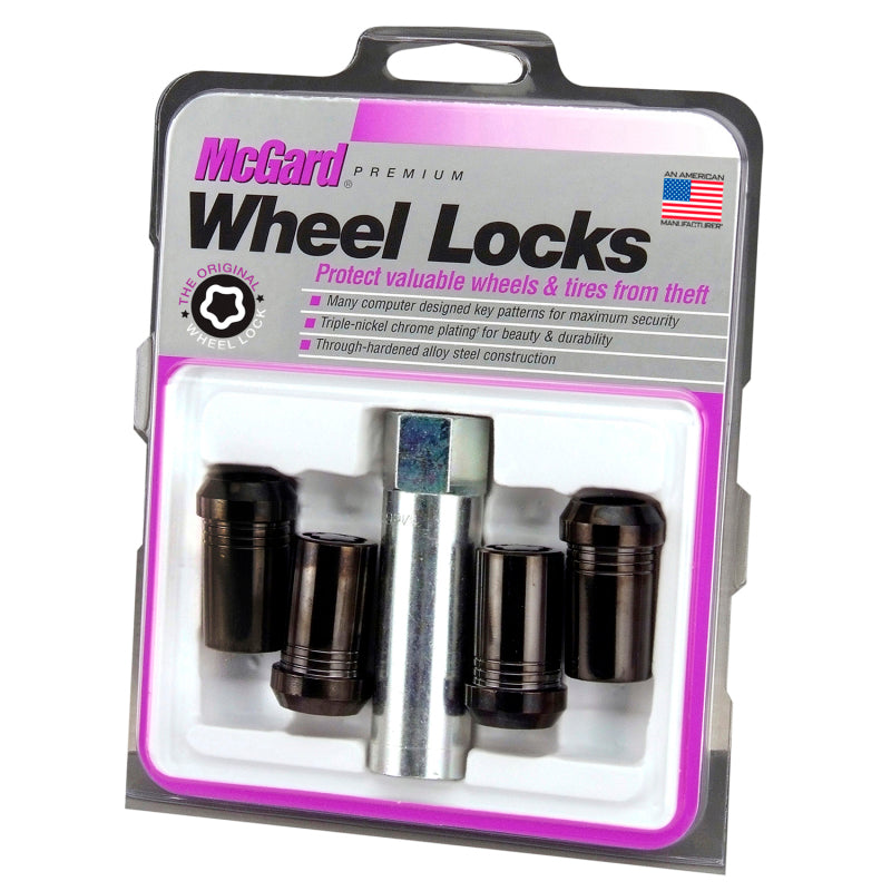 McGard Wheel Lock Nut Set - 4pk. (Tuner / Cone Seat) 1/2-20 / 13/16 Hex / 1.60in. Length - Black-thumbmail-6