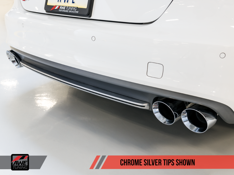AWE Tuning Audi C7 / C7.5 S6 4.0T Touring Edition Exhaust - Polished Silver Tips-thumbmail-1