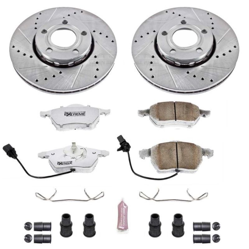 Power Stop 99-04 Audi A4 Front Z26 Street Warrior Brake Kit-thumbmail-1