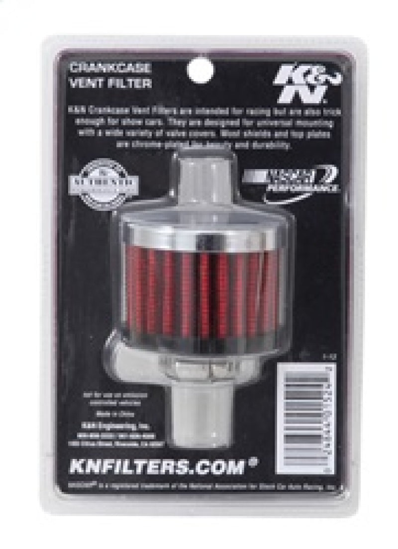 K&N Clamp On Rubber Base Crankcase Vent Filter 0.5in Flange ID 2in OD 1.5in Height-thumbmail-9