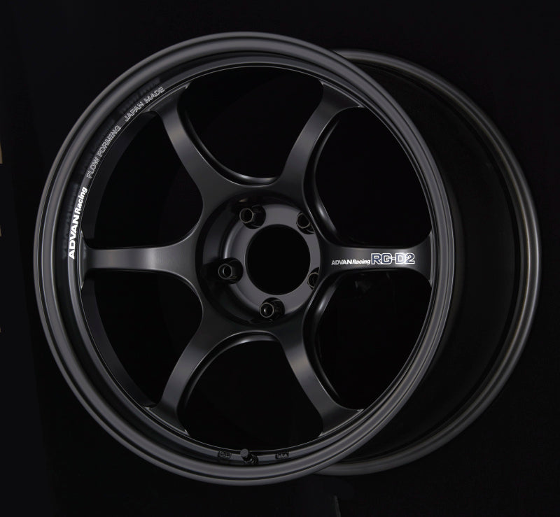Advan RG-D2 18x9.5 +45 5-114.3 Semi Gloss Black Wheel-thumbmail-1