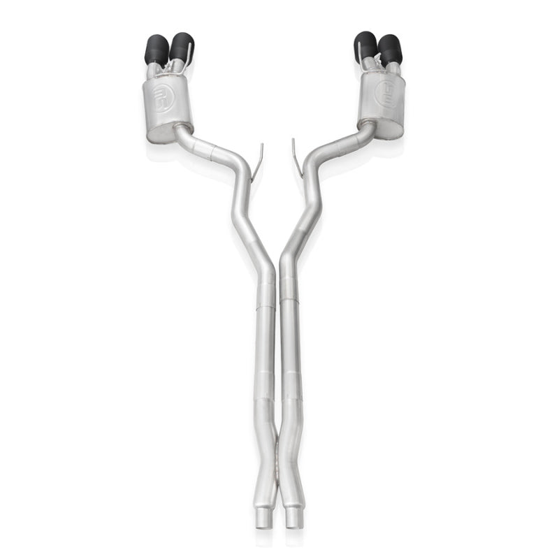 Stainless Works 2020 Ford GT500 Redline Catback X-Pipe Exhaust Factory Connect - Black Tips-thumbmail-3