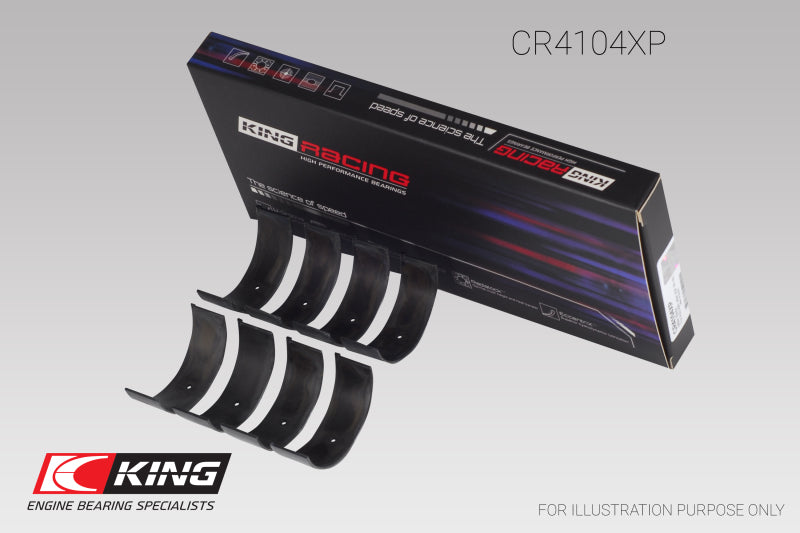 King Audi ABB/ ABM/ ADP/ PP/ RN (Size 0.25) Connecting Rod Bearing Set-thumbmail-1