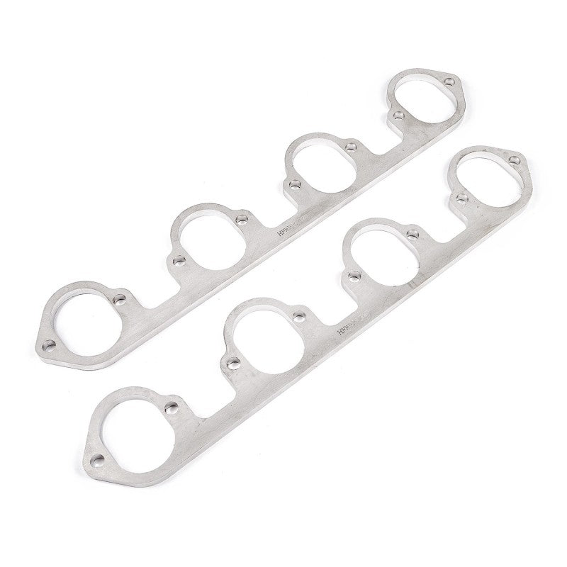 Stainless Works Big Block Ford Flat Tall Oval Port Header 304SS Exhaust Flanges 2-1/4in Primaries-thumbmail-1