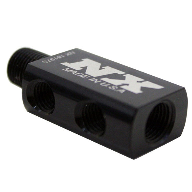 Nitrous Express Compact Distribution Block w/Gauge Port-thumbmail-2