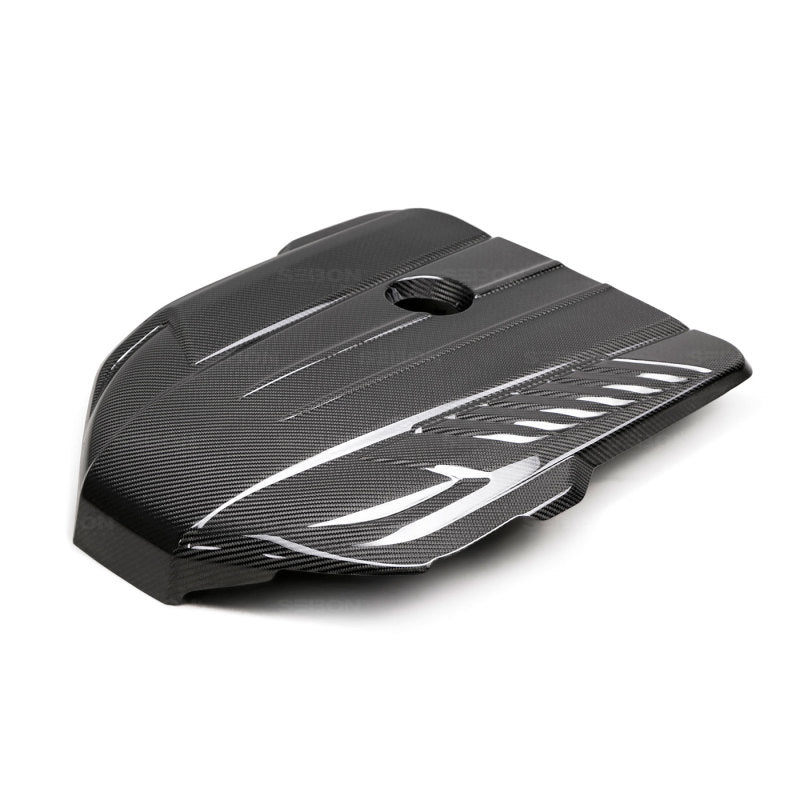 Seibon 2020+ Toyota Supra (A90) Carbon Fiber Engine Cover-thumbmail-1