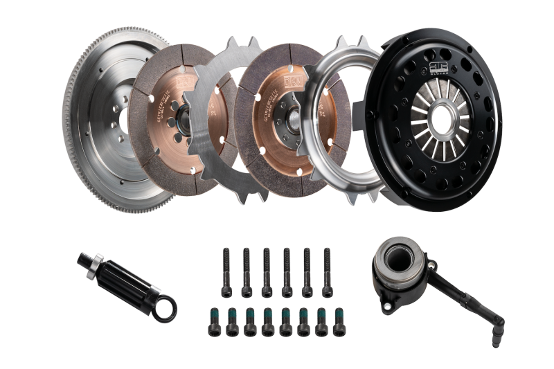 DKM Clutch VW/Audi 2.0L TSI (8 Bolt) Ceramic Twin Disc MR Clutch w/Flywheel (650 ft/lbs Torque)-thumbmail-3