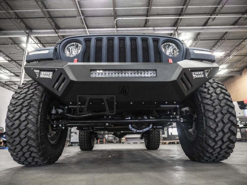 Road Armor 18-20 Jeep Wrangler JL SPARTAN Bolt-On Front Bumper Skid Plate Guard - Tex Blk-thumbmail-3