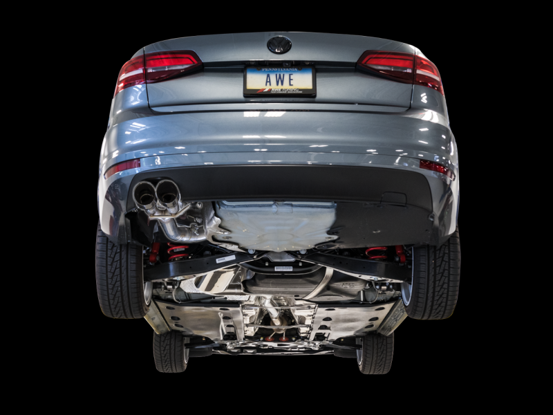 AWE Tuning 09-14 Volkswagen Jetta Mk6 1.4T Track Edition Exhaust - Diamond Black Tips-thumbmail-2