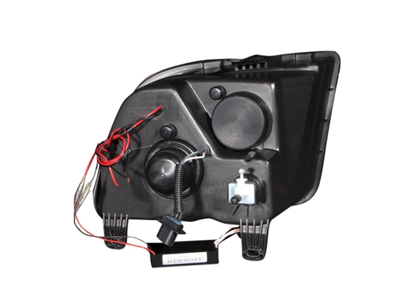 ANZO 2005-2009 Ford Mustang Projector Headlights w/ Halo Black-thumbmail-6