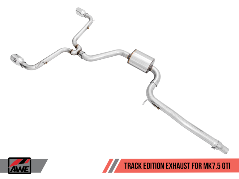 AWE Tuning Volkswagen GTI MK7.5 2.0T Track Edition Exhaust w/Chrome Silver Tips 102mm-thumbmail-4
