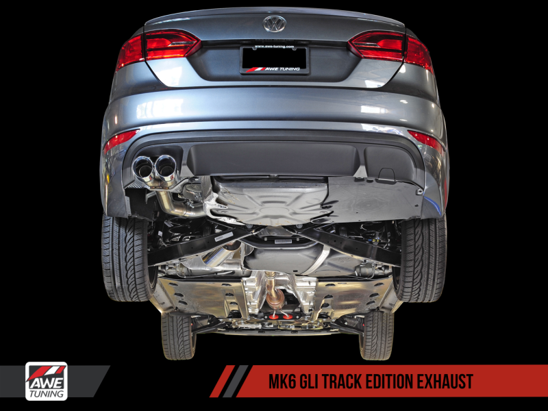AWE Tuning Mk6 GLI 2.0T - Mk6 Jetta 1.8T Track Edition Exhaust - Polished Silver Tips-thumbmail-3