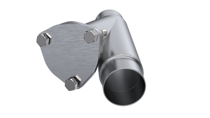 QTP 2.25in Weld-On QTEC Exhaust Cutout Y-Pipe-thumbmail-3