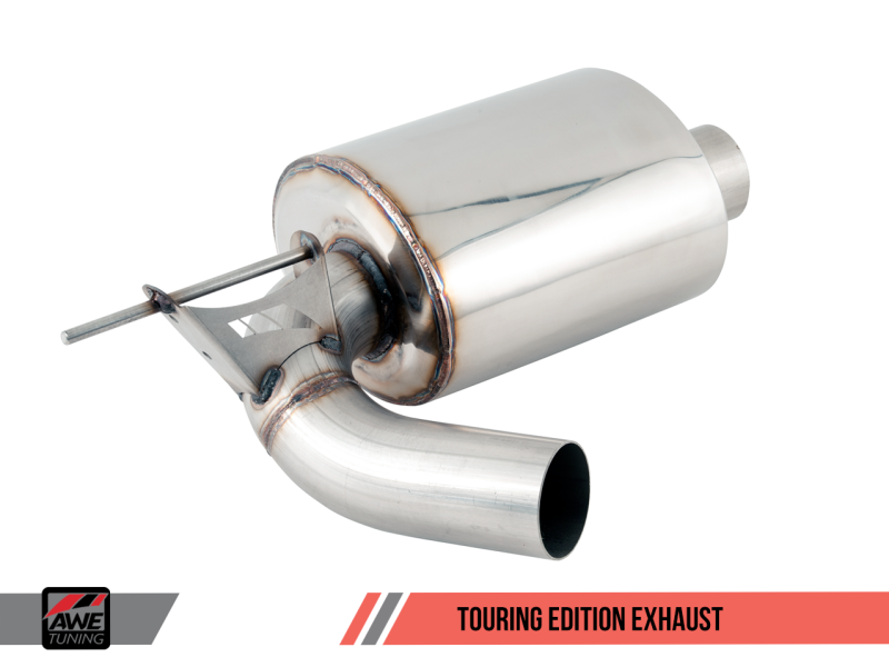 AWE Tuning BMW F3X 340i Touring Edition Axle-Back Exhaust - Chrome Silver Tips (90mm)-thumbmail-2